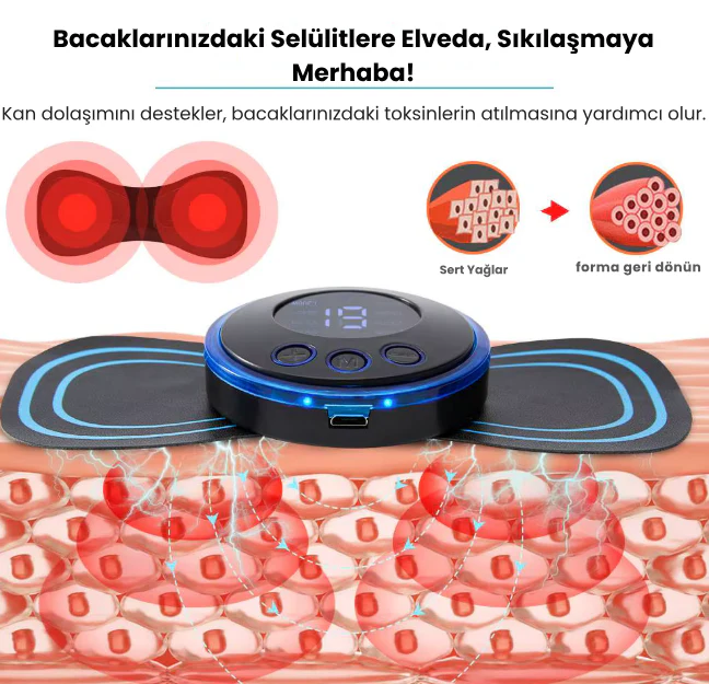 EMS Pedli Selülit Azaltıcı Bacak Sıkılaştırıcı Masaj Aleti